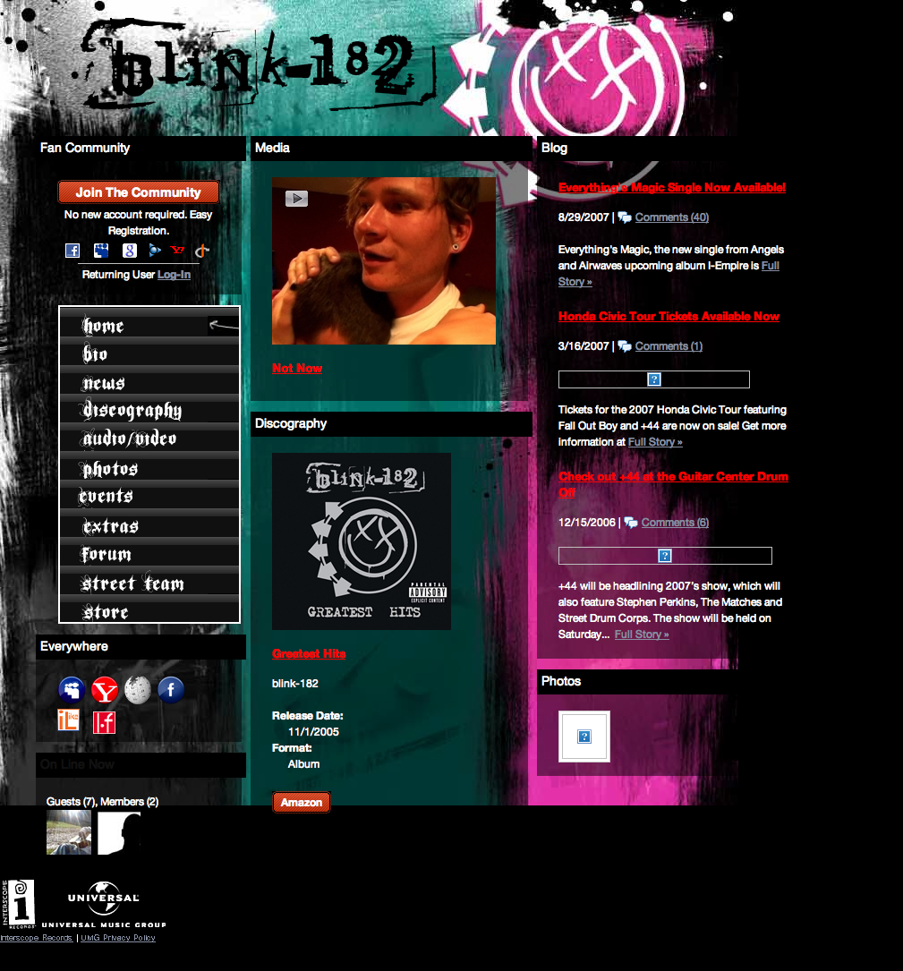 Blink182 : Official Site